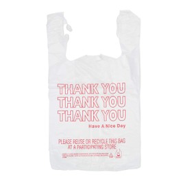 Thank You T-Shirt Bags, 11.5x6.5x21, 1000 case Pack