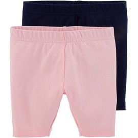 Carter's Baby Girls' Toddler 2-Pack Tumbling Shorts- Navy/Pink (3T)