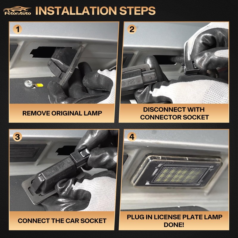2PCS LED License Plate Light For 2019 2020 2021 2022