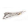 Lilies NM1062 Tie Clip Bicolour Shiny Approx. 6.6 cm Including