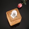 IGNPION Rattan Tissue Box, Decorative Cosmetic Tissue Box, Handwoven Tissue