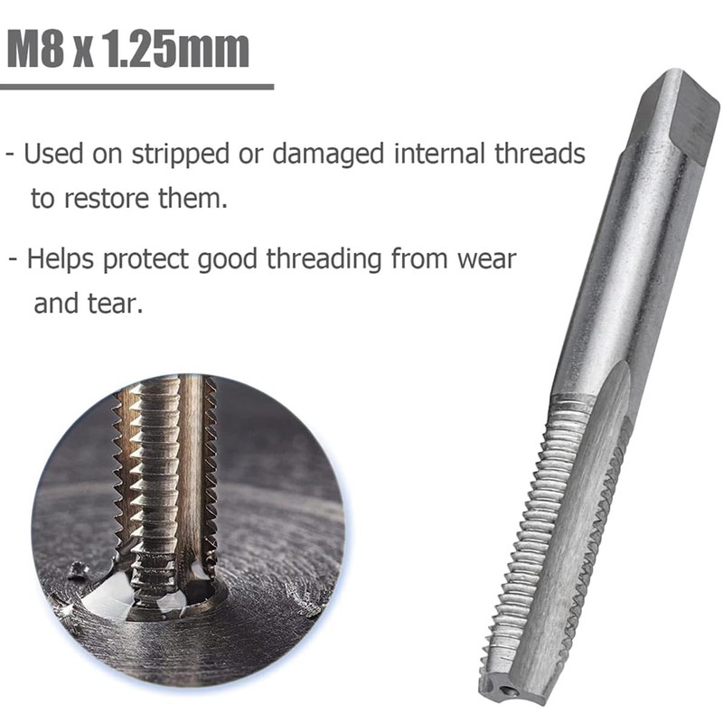 Wolfride 30PCS M8 Helicoil Kit M8 x 1.25mm Thread Repair
