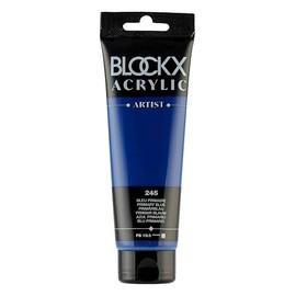 Blockx 61245BXC Acrylic Fine Semi-Transparent and Satin Primary Blue PB 15:3 - 250ml
