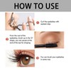 Waterproof green eyelashes - Colorful, Smudge-proof, 4D Silk Fiber Lash,