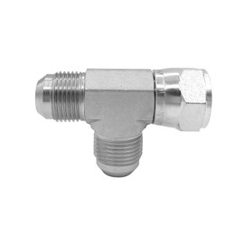 BEITERSTOE 6602-12-12-12 Hydraulic Adapter Fitting Run Tee 3/4" Male JIC 37°(1-1/16"-12 SAE) × 3/4" Female JIC 37°(1-1/16"-12 SAE) Swivel × 3/4" Male JIC 37°(1-1/16"-12 SAE) Carbon Steel