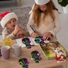 JarThenaAMCS 120Pcs Winter Snowman Scratch Paper Rainbow DIY Scratch Art