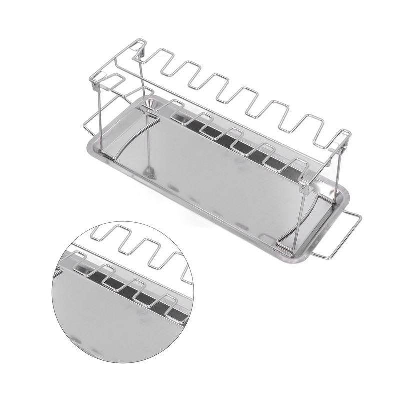 Chicken Wing Leg Rack Stainless Steel Foldable BBQ Rack Portable