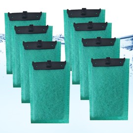 Editbar 8PCS Ersatzfilter für ReptoFilter, geeignet für ReptoFilter Medium Filter250/300 – Aquarium Filtermedien mit Aktivkohle und Filterwatte, Geruchsentfernend, wasserklärend und Langle