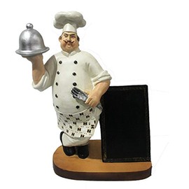 Essential Décor Entrada Collection Polyresin Chef Decor, 15 by 12 by 7"