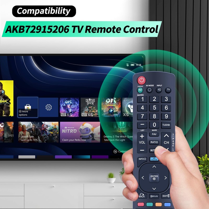 AKB72915206 - Mando a distancia de repuesto para televisores LG