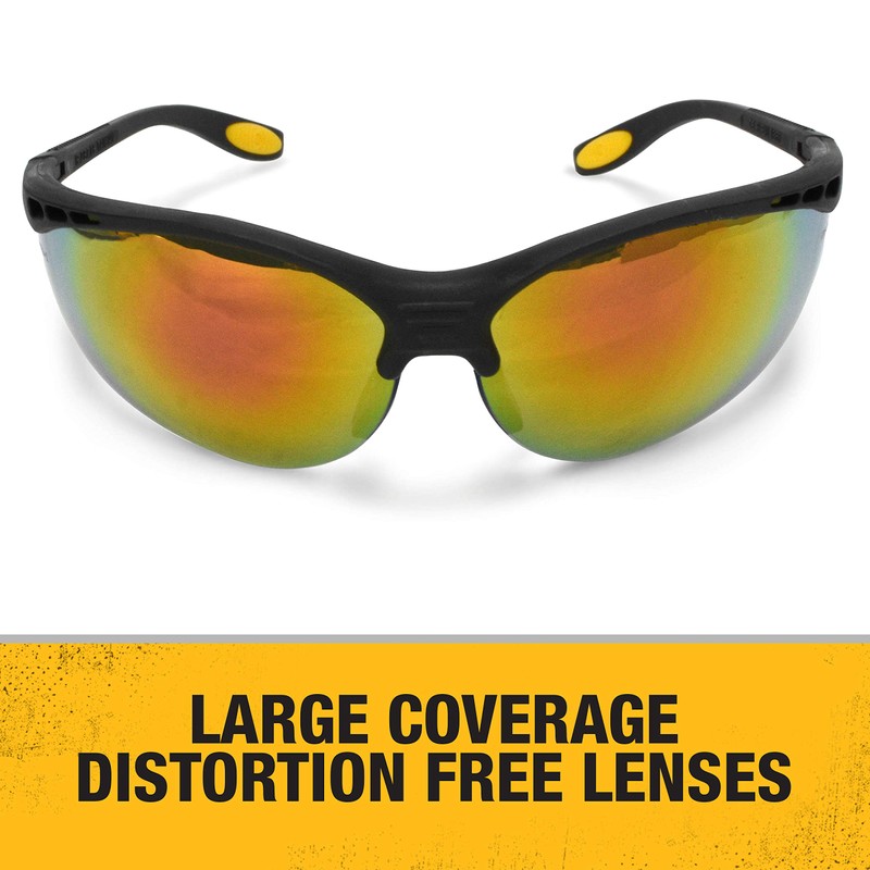 DEWALT DPG58-6C Reinforce Fire Mirror High Performance Protective Safety Glasses