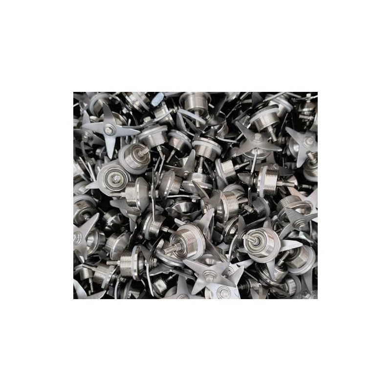 Blender Heating-Resistant Blade Set - 3-Pack Four-Leaf Stainless Steel Blender