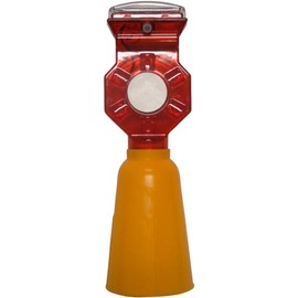 Mizukei Yakutsu Construction Light with Color Cone Cover, Red