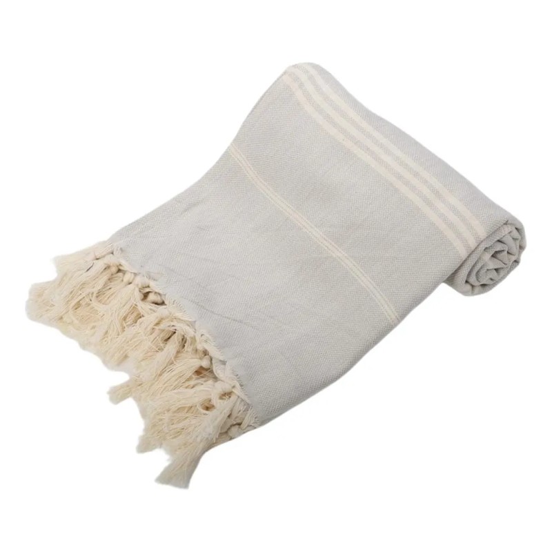 2 Cotton Turkish Towel Beach Spa Bath Towel Pestemal Gris