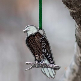 DANFORTH - Bald Eagle Pewter Ornament - 2 1/8 Inches High - Handcrafted - Made in The USA