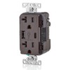 Leviton T5833-B 20-Amp Type A & Type-C USB Charger/Tamper Resistant