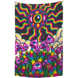 YongColer Art Mushroom Alien Eye Cool Aesthetic Wall Hanging - 40x59.8 Inches