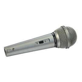 Mr Entertainer Switched Plastic Bodied Vocal Microphone with 3 Meter XLR to 6.35mm Jack Lead
