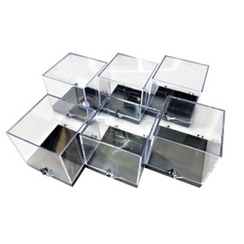 Mineral Case L Perky Case Specimen Case Storage Case Display Case 2.7 x 3.0 x 2.7 inches (6.8 x 7.6 x 6.8 cm) (*Includes protrusions) (12 sets/6 sets/2 pieces) (6 pieces)