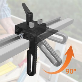 75 Type Mitre Rail Stop, T Slot Limiter, T Rail Locator, Aluminium Alloy, Miter T Groove Stop, Woodworking, Miter Rail, T Rail Limiter for Slide Slide, Workbench (1,