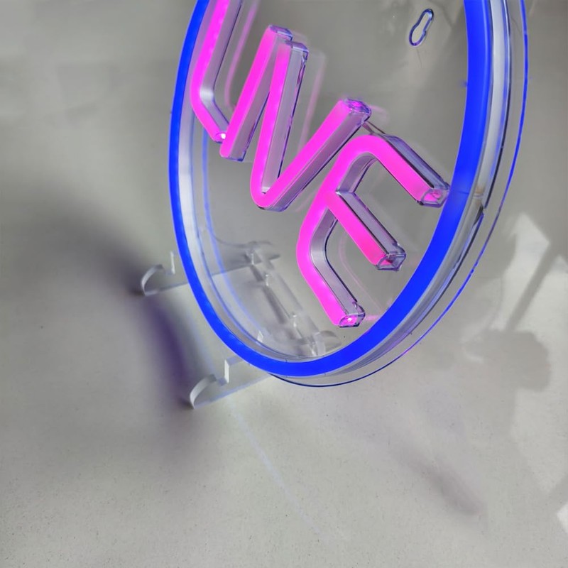 Neon Sign Holder Base,LED Light Holder for Table,Neon Sign Stand