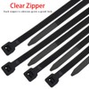 150 Pieces Multi-Purpose Cable Zip Ties 8 Inch,Self Locking Black