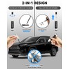 EVOOOR 218 Attitude/Midnight Black Metallic Touch Up Paint Compatible with