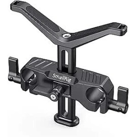 As shown Adjustable 15mm Lens Support Bracket for DSLR Camera Rig Stability