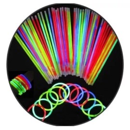 RIVERSOFY 100 Pulseras Luminosas Fluorescentes Para Fiesta