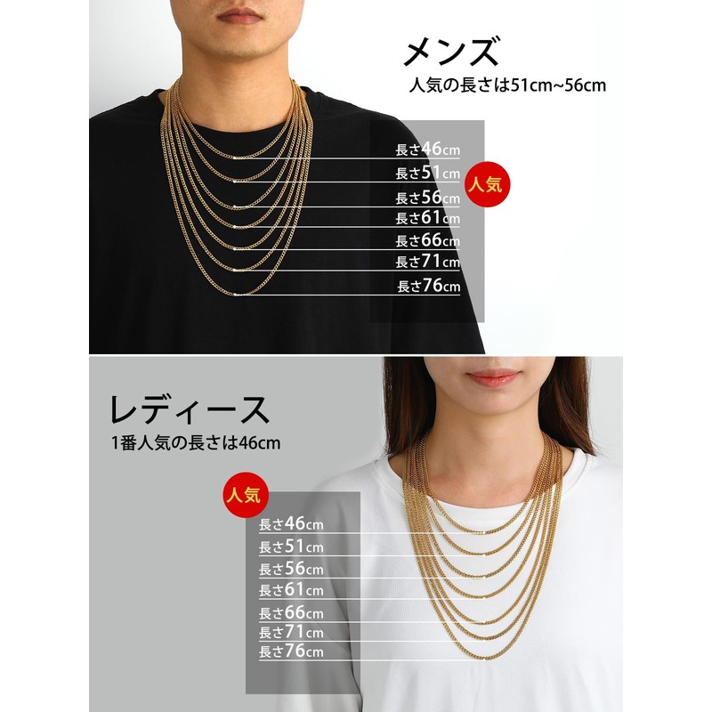 ChainsHouse Kihei Chain Necklace for Men, Silver, Surgical Stainless, Hypoallergenic,