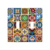Talavera Mexican Tiles Double Light Switch Cover Plates Decorative 2