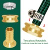 Joywayus Brass 3/8" Barb x 3/4“GHT Thread Swivel Knurling and
