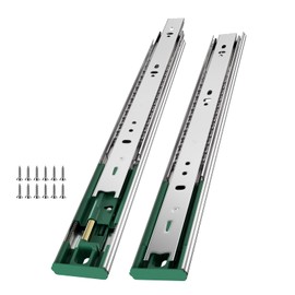 Ubisin 4 Pairs Soft Close Drawer Slides 18 Inch Full Extension Dresser Rails Heavy Duty Ball Bearing Kitchen Cabinet Drawer Glides Side Mount Tool Box Trash Can Runners 100 LB Capacity