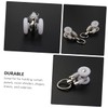 Levemolo 20pcs Curtain Track Gliders Double Wheel Rollers for Smooth