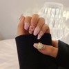 Antique pink gradient handmade nail tip - Almond / 엔틱