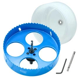 6.25 Hole Saw for Recessed Lights, 6-1/4 Hole Saw Dust Bowl for Recessed Lighting 6 Inch, with Bi-Metal Wood Metal Drywall Hole Cutter