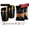 snagger Double Pack Gamer Snack Dispenser Clean Hands for Snacking