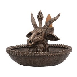 Nemesis Now Baphomet's Wealth Backflow Incense Burner, Bronze, 13cm