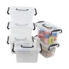Fiazony Plastic Clear Mini Storage Box, Multi-Purpose Small Bin with