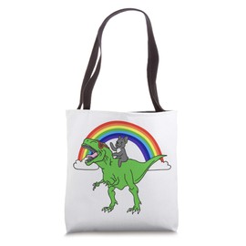 T-Rex Dinosaur French Bulldog Dog Tote Bag