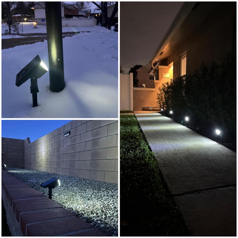 GKGG Solar Lights Outdoor Waterproof IP65, Solar Powered 76 LED