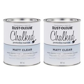 Rust-Oleum Chalked Protective Topcoat, Clear, 887 ml (Pack of 2)