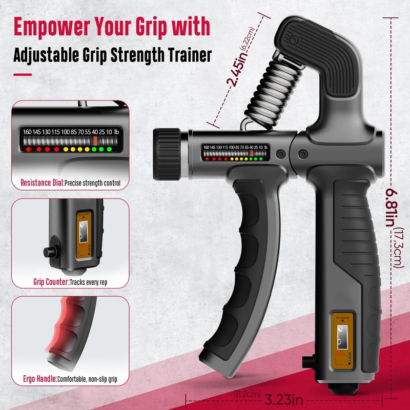 FitBeast Grip Strength Trainer Kit, Pro Hand and Forearm Strengthener