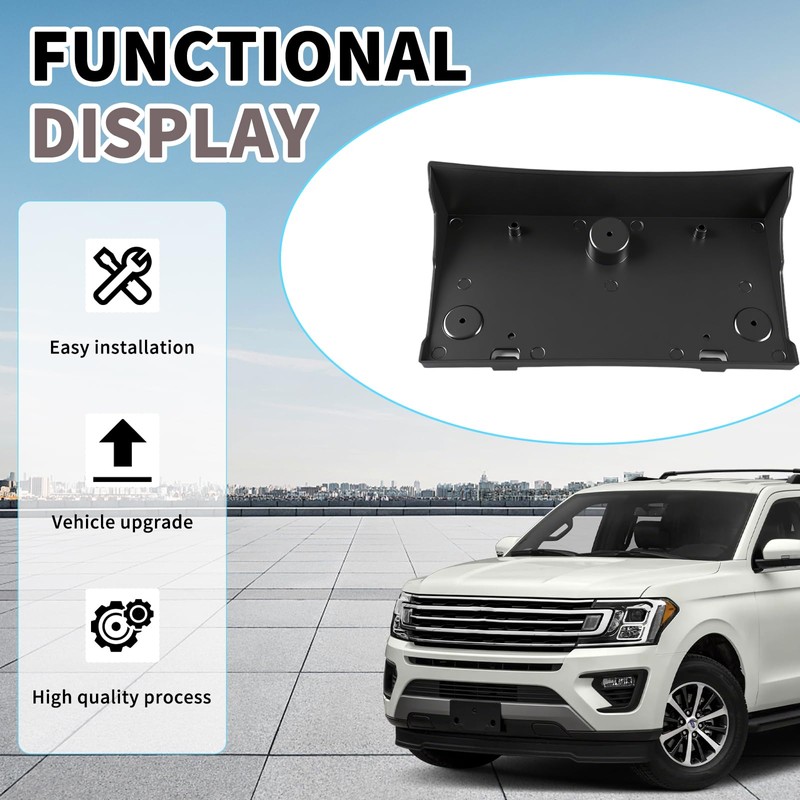 Front Bumper License Plate Bracket Compatible with Ford Expedition 2018