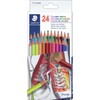 Staedtler Triangular Coloured Pencils, Assorted Colours, Pack of 24 (C24A6)