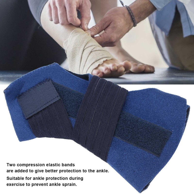 Ankle Brace Supports Stabilizer Elastic Band Compression Aluminum Strip Adjustable