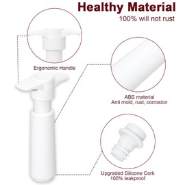BETTFOR Wine Saver Pump with 4 Vacuum Wine Stoppers, Wine Bottle Stoppers with Food Grade Silicone Leak proof Keep Fresh Suitable for All Standard Wine Bottles