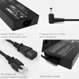 330W 20V 16.5A Laptop Charger for Asus Rog Strix Scar 16 17 17SE 18 18G Asus ROG Zephyrus Duo 16 Laptop Charger A21-330P1A A22-330P1A