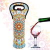 Eacolle Neoprene Wine Tote Insulated Bag Single Bottle Wine Carrier