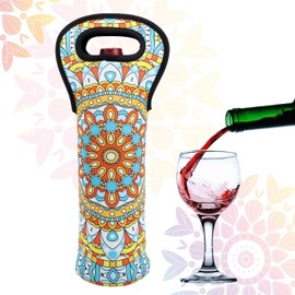 Eacolle Neoprene Wine Tote Insulated Bag Single Bottle Wine Carrier Built Wine Bottle...